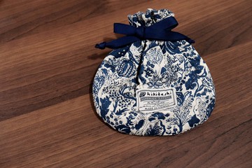 小圓束口袋 / 藍調田園