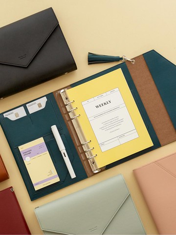 A5 6-Ring Clutch Diary Cover
