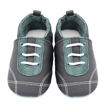 【BABY:MAMI】真皮手工寶寶學步鞋 (#16 運動鞋造型） 0-6M/6-12M  防滑麂皮底