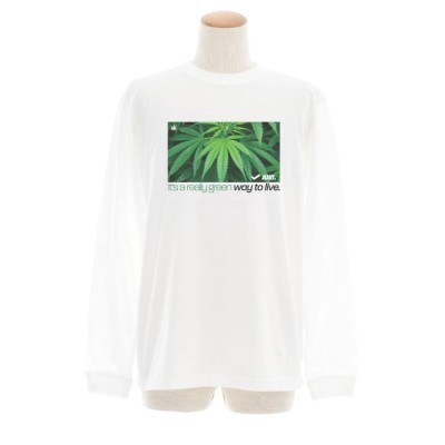 大麻 大麻柄 マリファナ マリファナ柄 ボックス BOX Tシャツ 長袖T