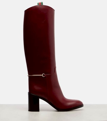 Gucci Horsebit leather knee-high boots