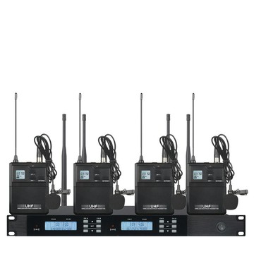 一拖二話筒 一拖四無線U段舞臺演出頭戴領夾麥克風會議演講鵝頸咪【Snowbelle優選】