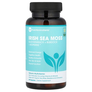 Pure Micronutrients, Organic Irish Sea Moss, 60 Capsules