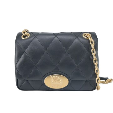 BURBERRY Strand 小號鏈帶斜背包(黑色)