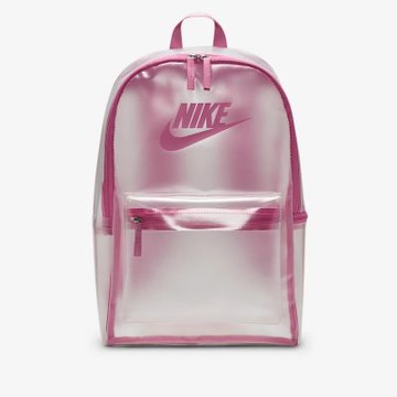 NIKE 耐吉 Y2K 透明 25L 男 女 後背包 粉紅色系-Y NK HERITAGE CRYSTAL BKPK-HV8920906