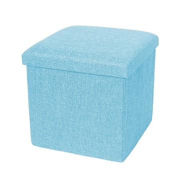 小麥購物 儲物收納凳 正方形 C165 1178g  1個  天藍色