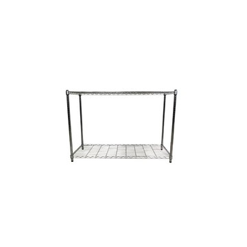 Top queen 【Top queen】45 x 120 x 75 cm 二層鐵力士鍍鉻萬用收納架
