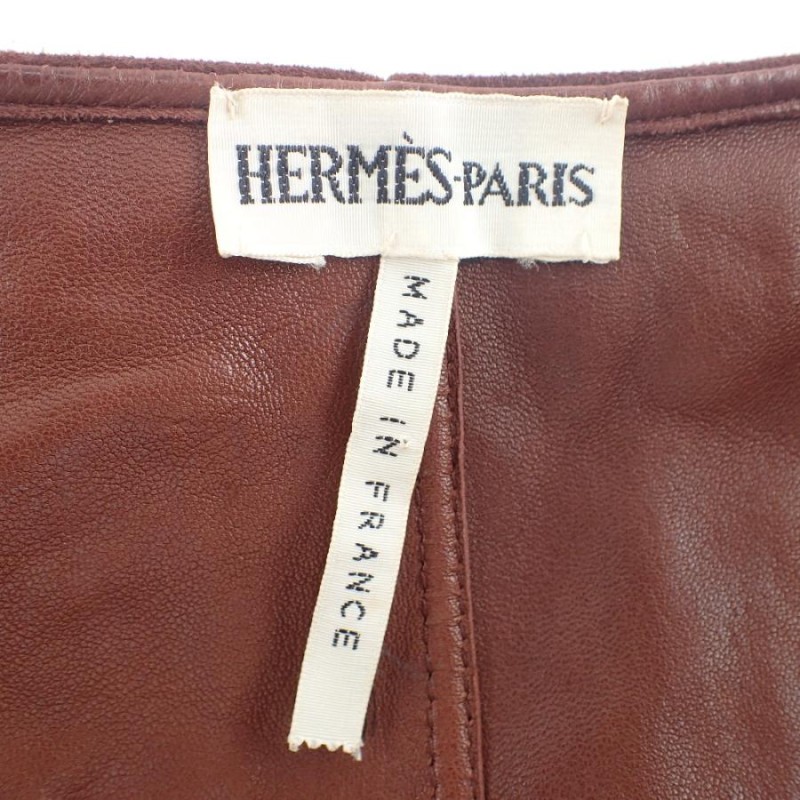 HERMES エルメス マルジェラ期 スウェード レザー ロング スカート