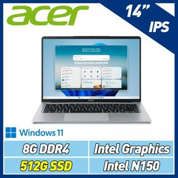 ACER 宏碁 Swift Lite SFL14-32P-C710 14吋輕薄特仕筆電(N150/8GB/512GGB/Win11)