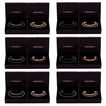 【THEODORA'S】情侶手環/手鍊-相遇線索C型雙圈手環 情侶對飾【希奧朵拉】