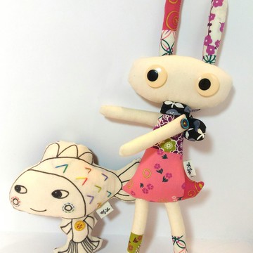 東洋風兔寶~手作娃娃