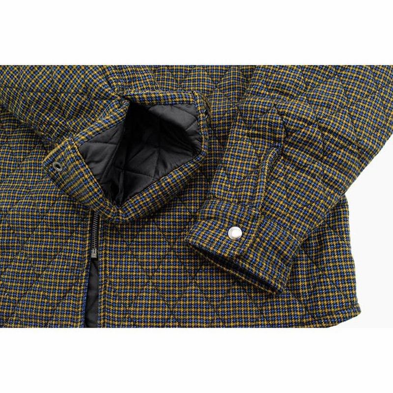 ステューシー ジャケット STUSSY メンズ Mini Check Quilted Zip Shirt