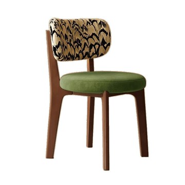 北歐現代簡約家用實木椅子意式輕奢設計師靠背椅小戶型餐廳餐椅[DD010109]