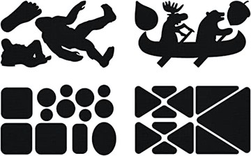 【【蘋果戶外】】出清 Gear Aid 10895 戶外探險 黑色 造型修補貼片/補丁/羽絨衣破洞/修帳篷 McNETT