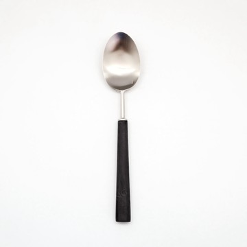 Cutipol 葡萄牙Cutipol-EBONY系列-黑柄霧面不鏽鋼-21cm主餐匙
