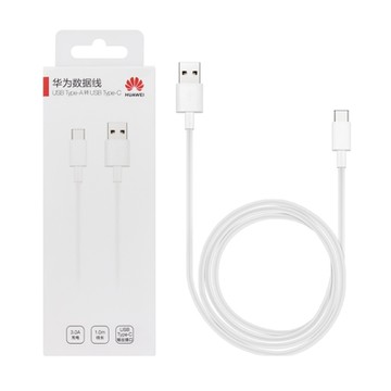 HUAWEI華為 原廠CP51 3A USB-A to Type-C 快充充電線 1M - 白 (盒裝)