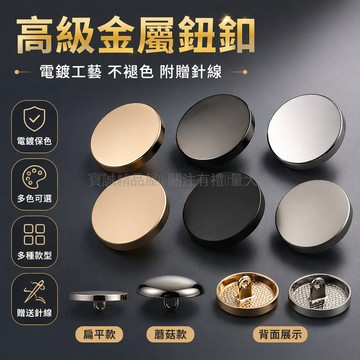 台灣出貨✨ 金屬鈕釦 霧面黑色鈕釦 25mm 大衣鈕釦 30mm 風衣鈕釦 西裝袖扣 襯衫鈕釦 高檔毛呢外套配件