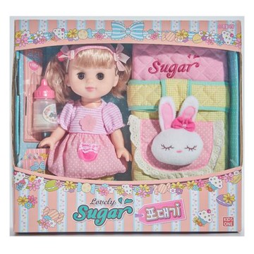 批發搪膠公仔玩具28厘米眨眼背帶魔術奶瓶洋娃娃玩具