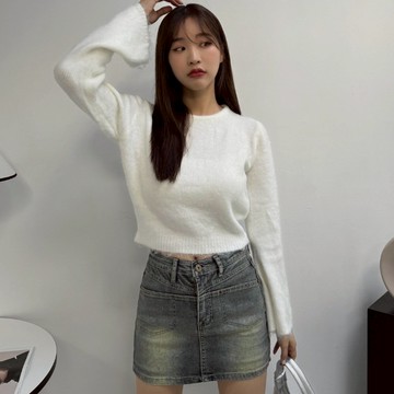 【Aa.chic】圓領喇叭袖針織毛衣(五色).女裝/上身/圓領/喇叭袖/針織/毛衣/秋冬【C143030】