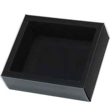 博美包裝 抽屜盒 bt13 黑-pet袖套 (10入)桌面收納盒 辦公室文具收納盒  1組