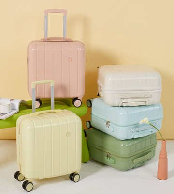 18吋拉桿行李箱 兒童行李箱 登機箱(馬卡龍色系)