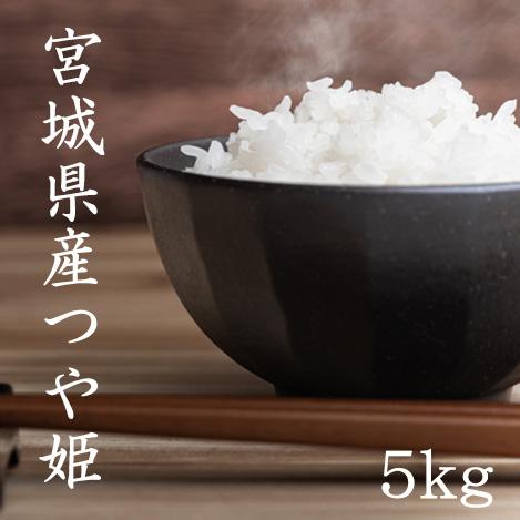 米 5kg 白米 玄米 つや姫 宮城県産 令和5年産 白米5kg×1袋 玄米5kg×1袋 送料無料