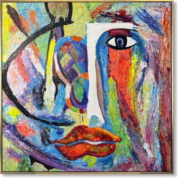 帆布抽象畫大型牆藝術帆布彩色繪畫生活方式