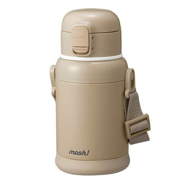akachan honpo - mosh!兒童水壺-600ml-摩卡色