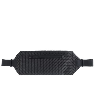 ISSEY MIYAKE 三宅一生 BAOBAO 黑壓紋三角方格斜背/腰包