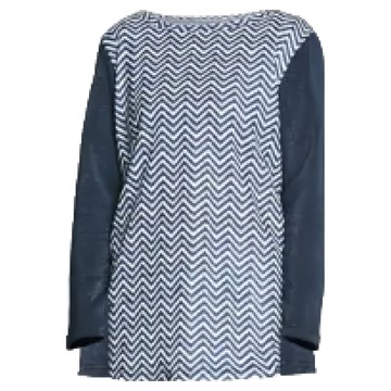 MI MI LEO 台灣製 刷毛保暖衣  2XL  藏青山峰紋