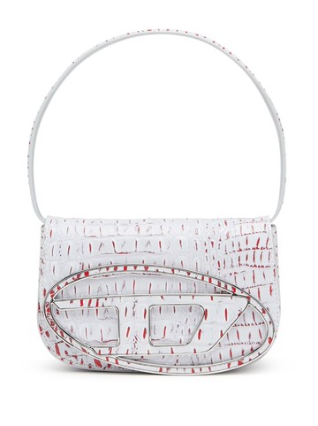 Diesel - 1DR crocodile-embossed shoulder bag - women - Calf Leather - One Size - H9582