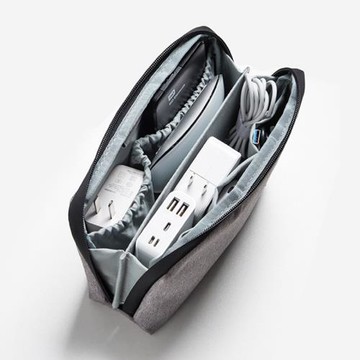 雙層充電寶硬盤收納包數據線手機充電器收納袋U盤鼠標大小保護套