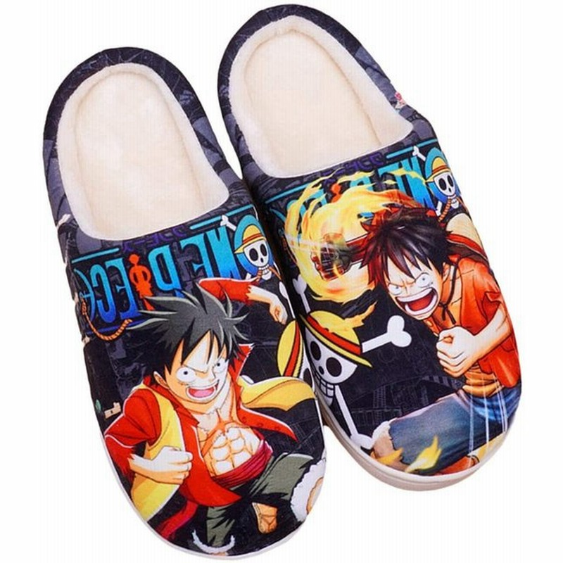 秋と冬の日本の漫画モンキーd ルフィの3dプリントワンピース屋内スリッパ男性女性のための暖かいぬいぐるみスリッパ One Piece 280 通販 Lineポイント最大0 5 Get Lineショッピング