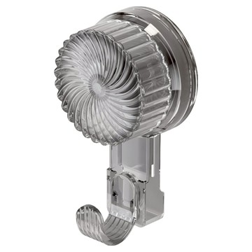 小麥購物 G794 輕奢吸盤掛勾  透明黑  3個