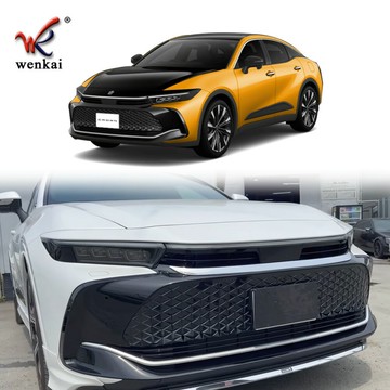 適用于豐田23款皇冠CROWN Corssover改裝機蓋中網電鍍裝飾防撞條