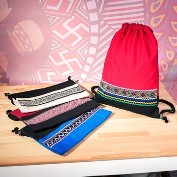 【原風藝站】圖騰束口袋 | 原住民 族服 台灣印象