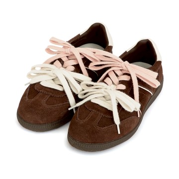 D+AF 雙色鞋帶真皮復古德訓鞋