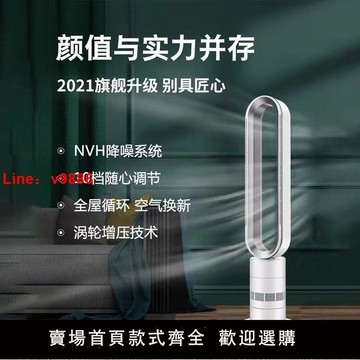 【公司貨超低價】2023年新款德國無葉風扇家用低噪落地風扇空氣循環冷暖兩用無葉扇