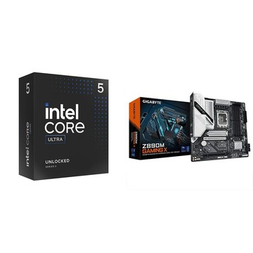 Intel 〈限時〉Core Ultra 5 245K+技嘉 Z890M GAMING X D5 MATX主機板