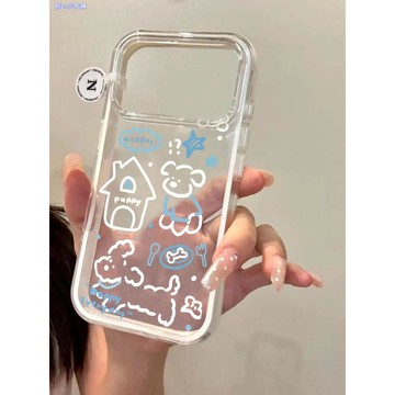 線條狗狗適用蘋果iPhone17promax手機殼14plus/15/三合一13/12/16