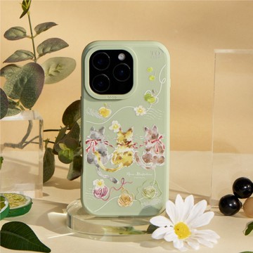 Meow Illustration貓與毛線團峽谷強悍MagSafe iPhone手機殼