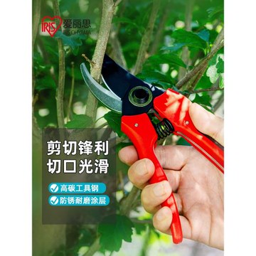 愛麗思園藝林修剪樹枝剪刀剪枝剪花多用工具剪刀安全鎖扣收納方便