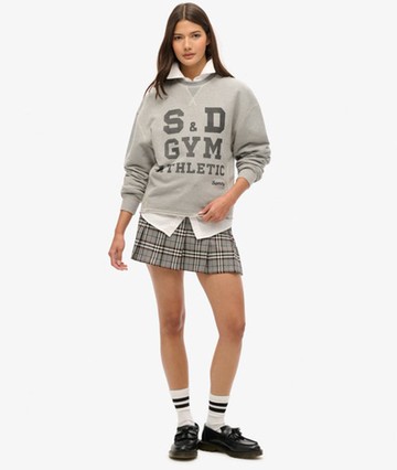 Superdry Women's Women's Vintage Tweed Pleat Mini Skirt Grey / Multi Tweed - Size: 12 Size: 8