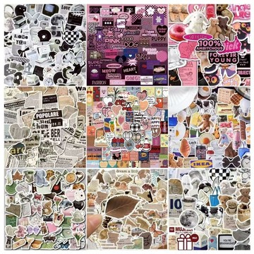 ins風貼紙 防水貼紙 手帳貼紙 行李箱貼紙 英倫復古報紙英文貼紙 相冊裝飾貼紙 水壺貼紙筆電貼紙 手機殼貼紙 立體書貼