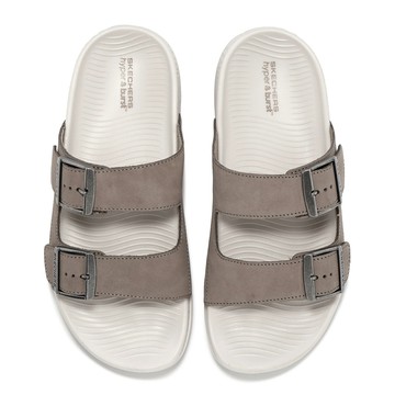 Skechers 拖鞋 Hyper Slide-Vida 女鞋 棕 白 高回彈 緩衝 輪胎大底 涼拖鞋