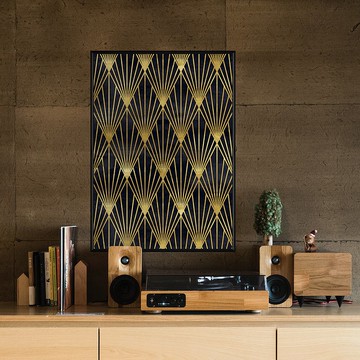 金色古典 • 菱形 - 新中式/玄關/臥房裝飾/金色/典雅/現代