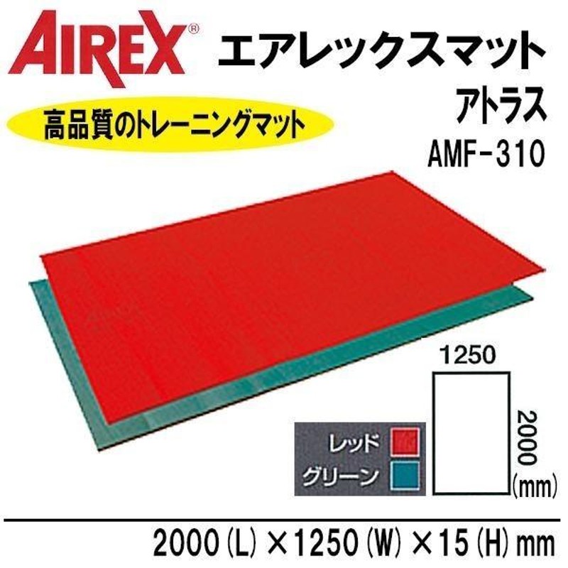 AIREX(R) エアレックス マット リハビリ・トレーニングマット(波形パターン) アトラス AMF-310R・レッド | LINEブランドカタログ