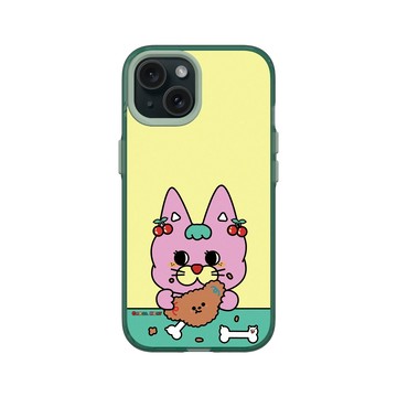 iPhone 15 Clear 憂墨綠 - Carol Meat 卡肉 - 我吃的是炸雞不是狗