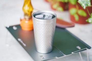 SilverValley 錘紋雙層不鏽鋼杯