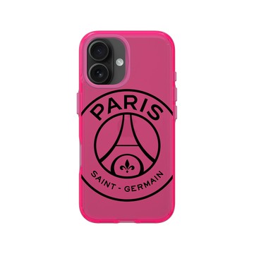 iPhone 16 Clear 粉漾桃 - PSG - PSG Oversize Black 黑